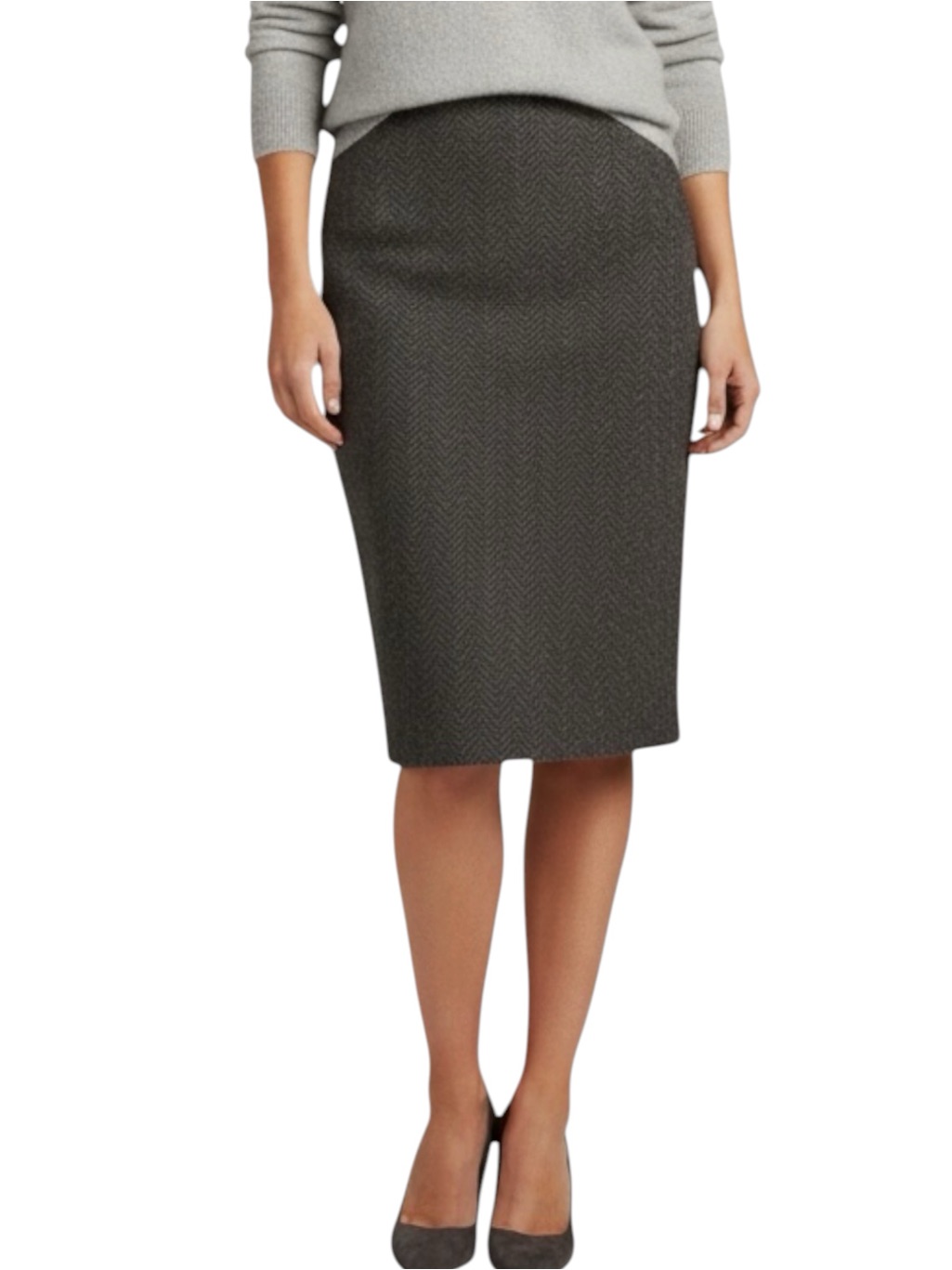 Ralph Lauren Black Label Cashmere Herringbone Skirt Size Medium Gorgeous!!!